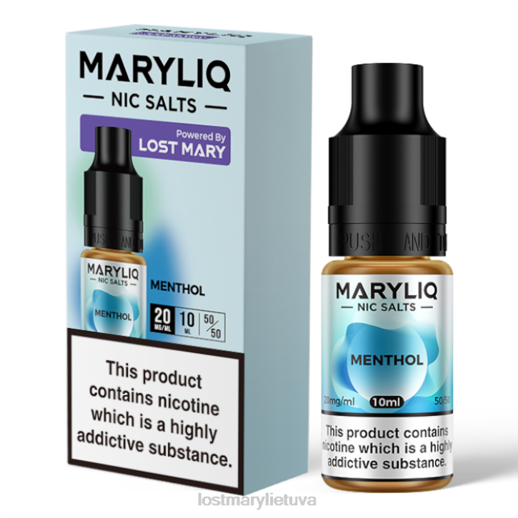 prarastos mariq mariq nic druskos - 10ml mentolis | LOST MARY Vape Puffs Z4JV223
