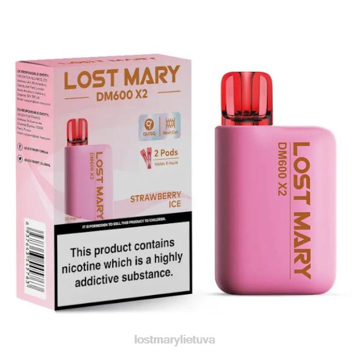 pamesta Mary dm600 x2 vienkartinė vape braškių ledų | LOST MARY Sale Z4JV205