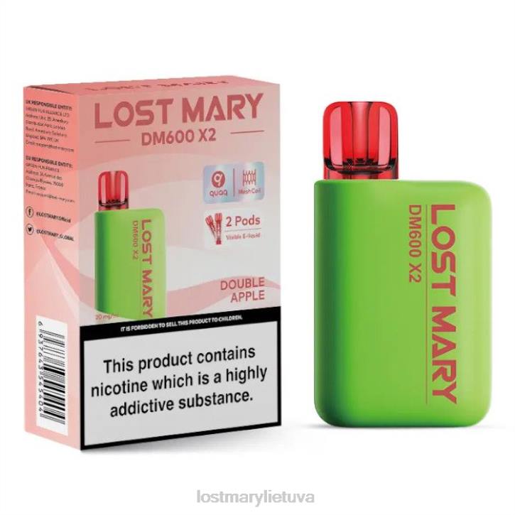 pamesta Mary dm600 x2 vienkartinė vape dvigubas obuolys | LOST MARY Lietuva Z4JV191