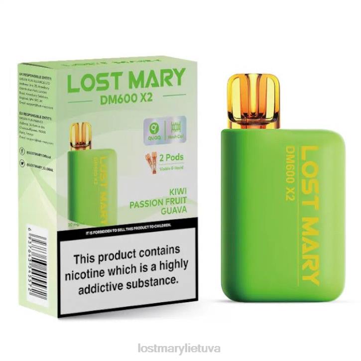 pamesta Mary dm600 x2 vienkartinė vape kivi pasifloros gvajava | LOST MARY Vape Puffs Z4JV193