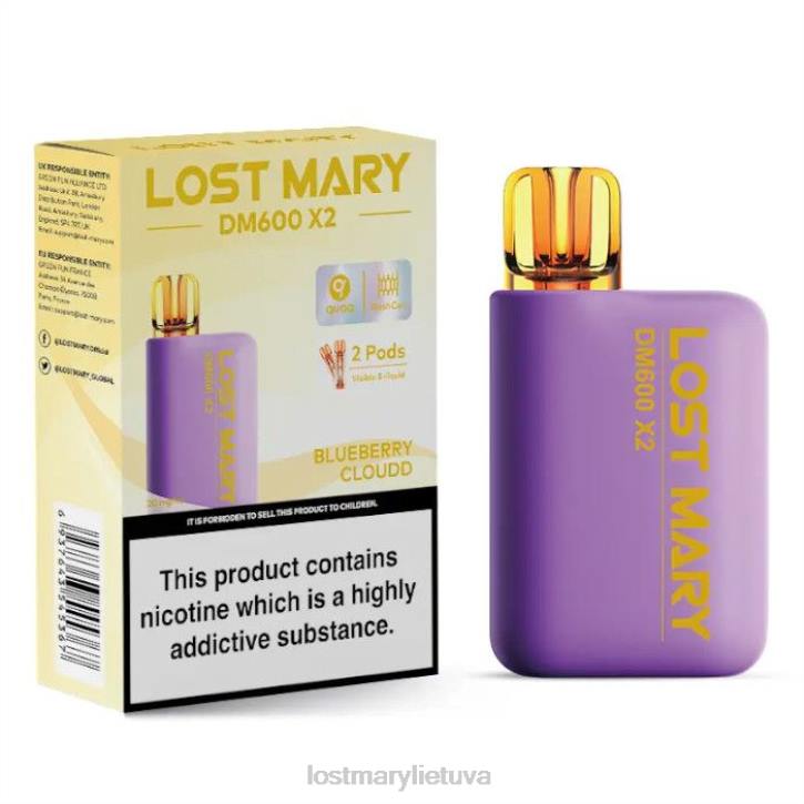 pamesta Mary dm600 x2 vienkartinė vape mėlynių debesis | LOST MARY Tappo Z4JV190