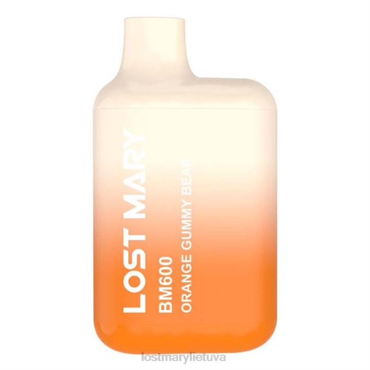 pamestas Mary bm600 vienkartinis vape oranžinis guminukas | LOST MARY Vape Puffs Z4JV133