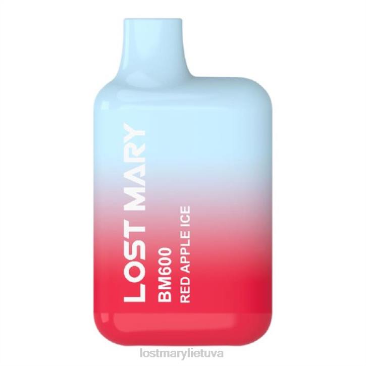 pamestas Mary bm600 vienkartinis vape raudonų obuolių ledas | LOST MARY Lietuva Z4JV151