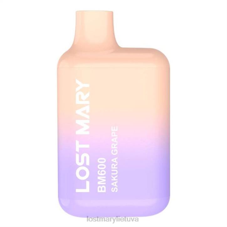 pamestas Mary bm600 vienkartinis vape sakuros vynuogės | LOST MARY Vape Z4JV132
