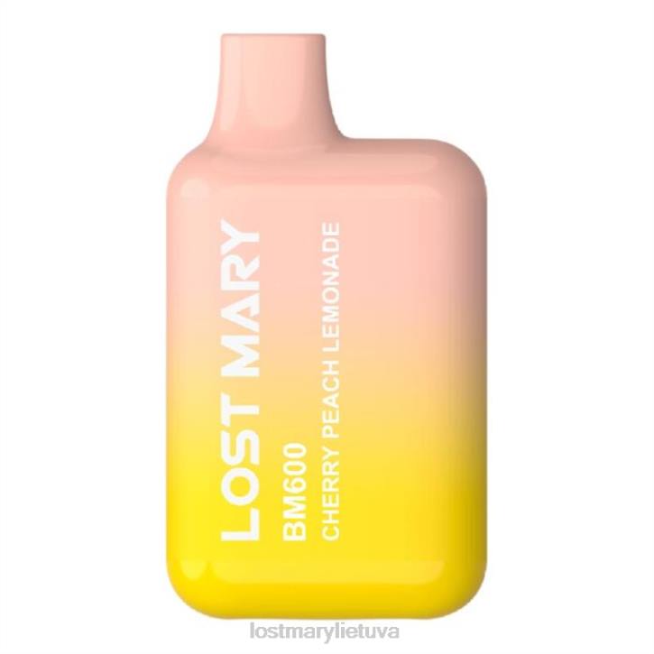 pamestas Mary bm600 vienkartinis vape vyšnių persikų limonadas | LOST MARY Vape Sale Z4JV126