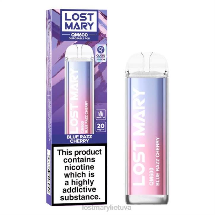 pametė Mary qm600 vienkartinių vape mėlyna razz vyšnia | LOST MARY Vape Sale Z4JV156