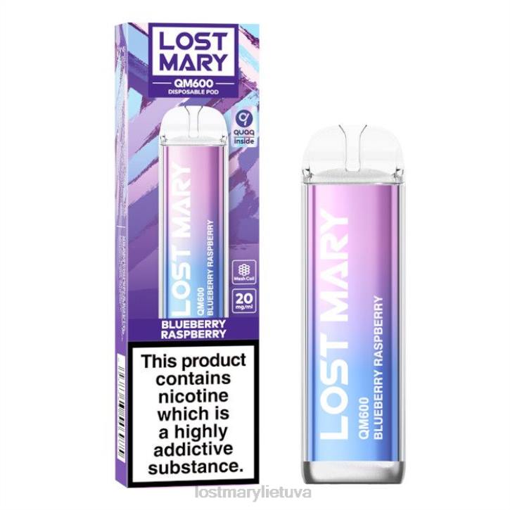 pametė Mary qm600 vienkartinių vape mėlynių aviečių | LOST MARY Flavours Z4JV158