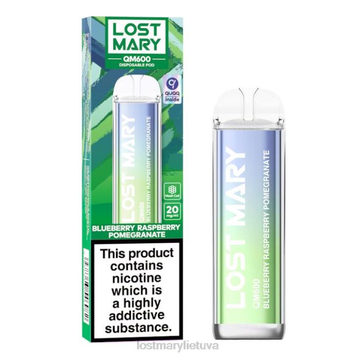 pametė Mary qm600 vienkartinių vape mėlynių aviečių granatas | LOST MARY Price Z4JV159