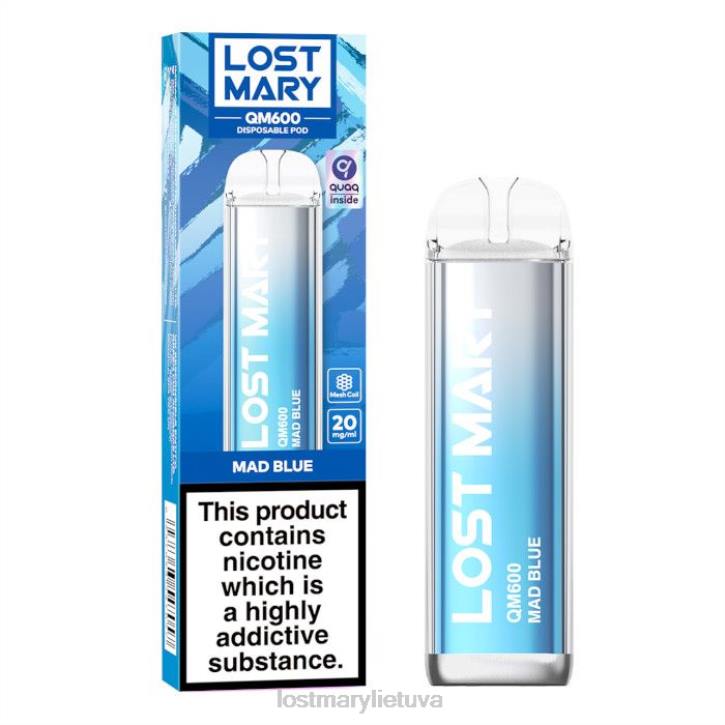 pametė Mary qm600 vienkartinių vape pašėlusiai mėlyna | LOST MARY Tappo Z4JV160