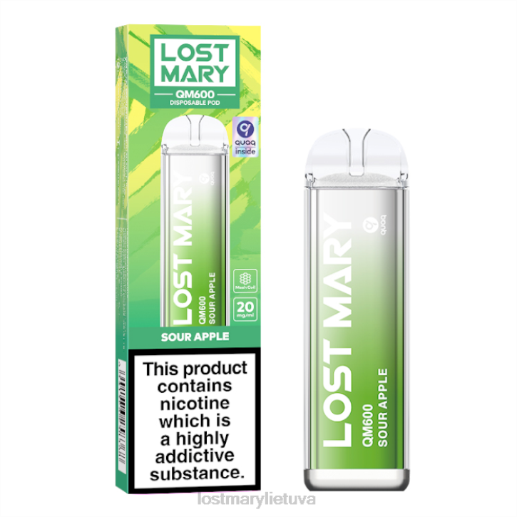pametė Mary qm600 vienkartinių vape rūgštus obuolys | LOST MARY Sale Z4JV165
