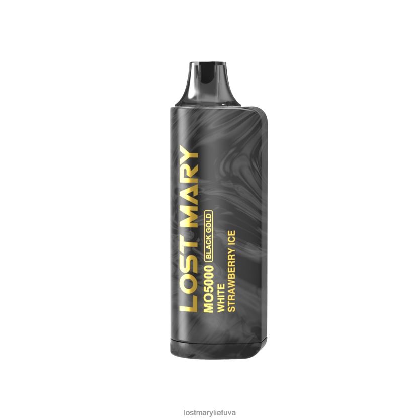 LOST MARY mo5000 juodojo aukso vienkartinis 10ml baltas braškių ledas H4RJTP5 | JNR Vapes Factory