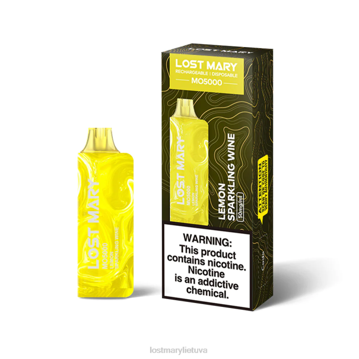 prarado Mary mo5000 citrinų putojantis vynas | LOST MARY Vape Puffs Z4JV43