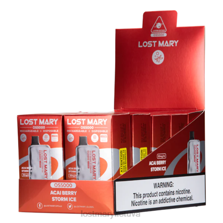 prarado Mary os5000 blizgesį acai uogų audros ledas | LOST MARY Lietuva Z4JV1