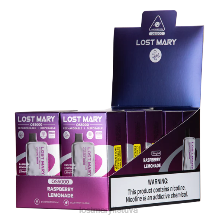 prarado Mary os5000 blizgesį aviečių limonadas | LOST MARY Tappo Z4JV60