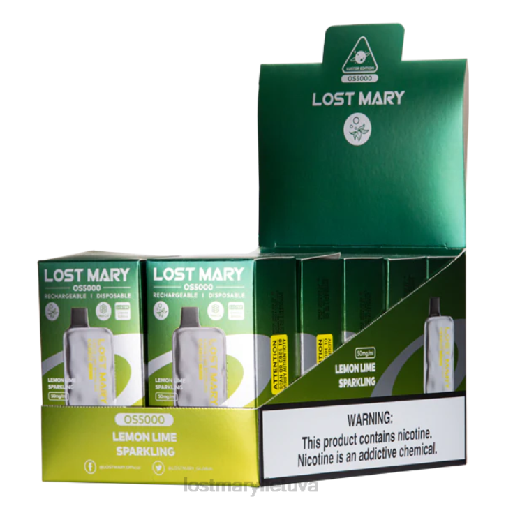 prarado Mary os5000 blizgesį citrininis laimas putojantis | LOST MARY Lietuva Z4JV41