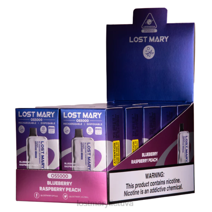 prarado Mary os5000 blizgesį mėlynių aviečių persikų | LOST MARY Price Z4JV19