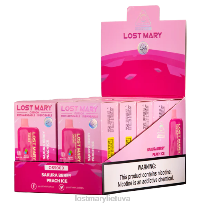 prarado Mary os5000 sakuros uogų persikų ledukai | LOST MARY Lietuva Z4JV61