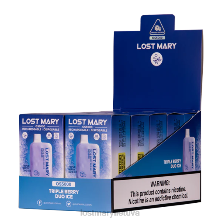 prarado Mary os5000 trigubo uogų dueto ledas | LOST MARY Vape Lietuva Z4JV74